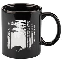 Graphic Bear Forest Wildlife Silhouette Mist Wilderness 11oz C Handle Ceramic Mug
