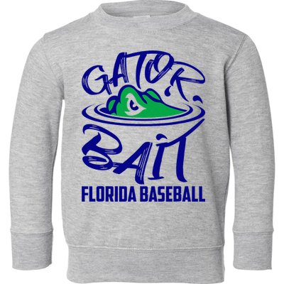 Gator Baseball Florida Baseball Toddler Sweatshirt
