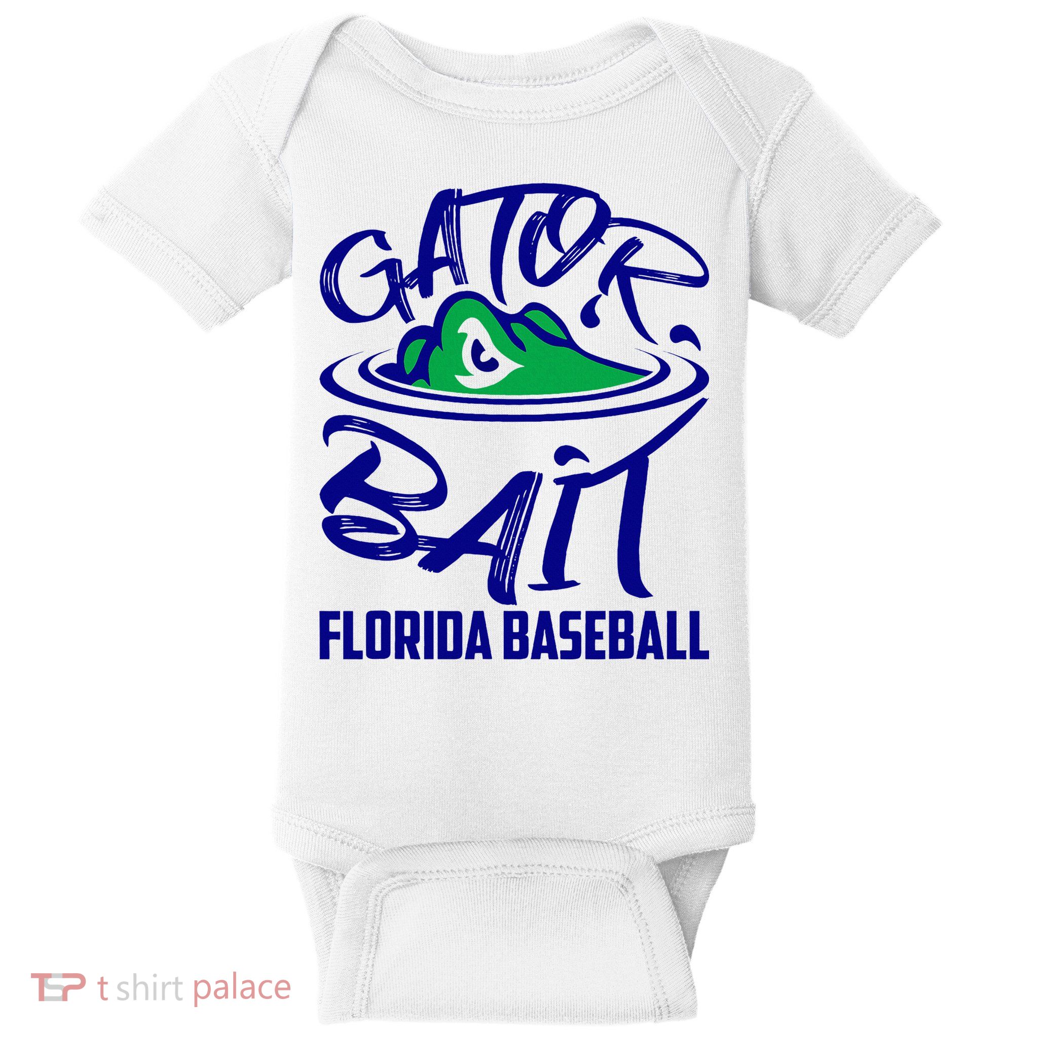 Gator Baseball Florida Baseball Baby Bodysuit