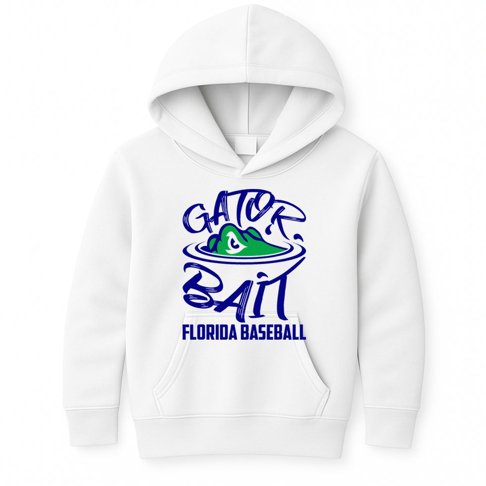 Gator Baseball Florida Baseball Kids Hoodie