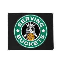 Girls Basketball Funny Logo Serving Buckets Great Teen Mousepad