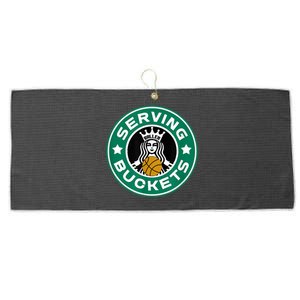 Girls Basketball Funny Logo Serving Buckets Great Teen Large Microfiber Waffle Golf Towel