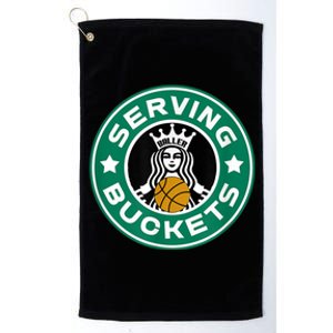 Girls Basketball Funny Logo Serving Buckets Great Teen Platinum Collection Golf Towel