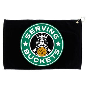 Girls Basketball Funny Logo Serving Buckets Great Teen Grommeted Golf Towel