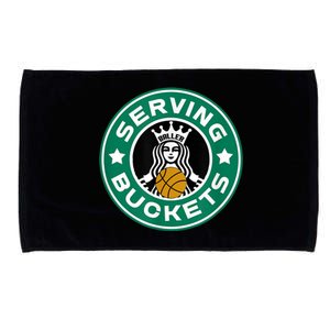 Girls Basketball Funny Logo Serving Buckets Great Teen Microfiber Hand Towel