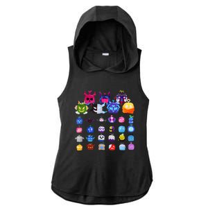 Game Blox Fruits Ladies PosiCharge Tri-Blend Wicking Draft Hoodie Tank