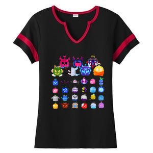 Game Blox Fruits Ladies Halftime Notch Neck Tee