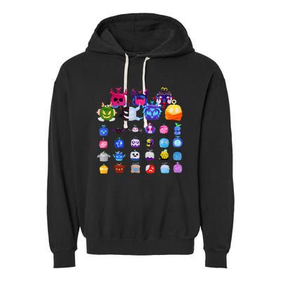 Game Blox Fruits Garment-Dyed Fleece Hoodie