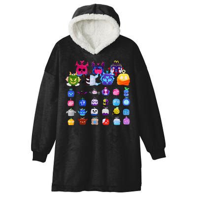 Game Blox Fruits Hooded Wearable Blanket