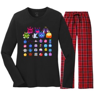 Game Blox Fruits Women's Long Sleeve Flannel Pajama Set 