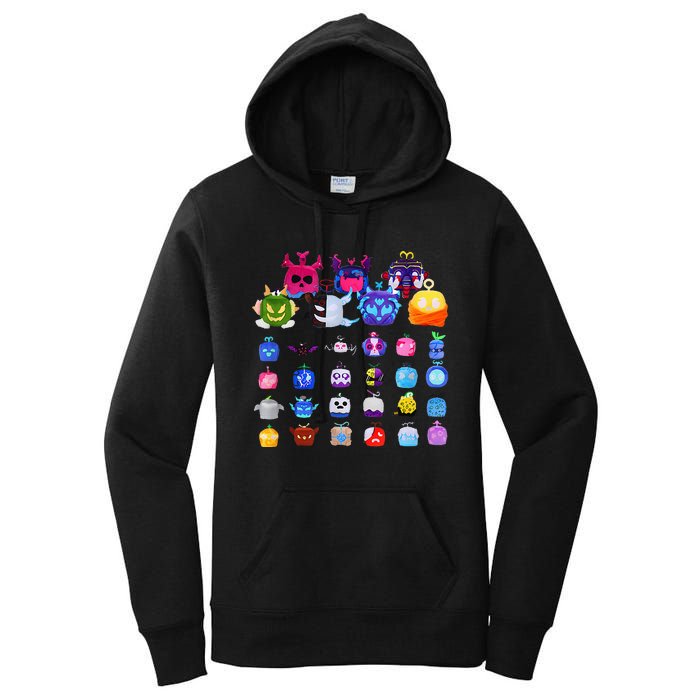 Game Blox Fruits Women's Pullover Hoodie