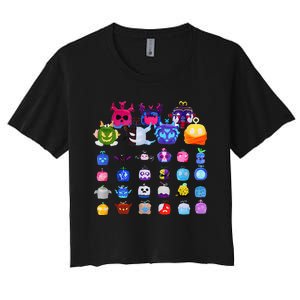 Game Blox Fruits Women's Crop Top Tee