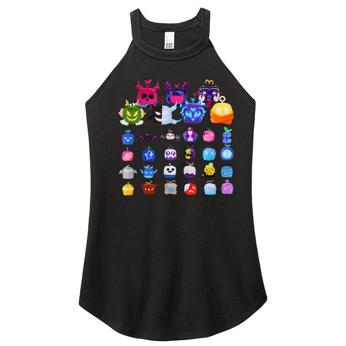 Game Blox Fruits Women's Perfect Tri Rocker Tank