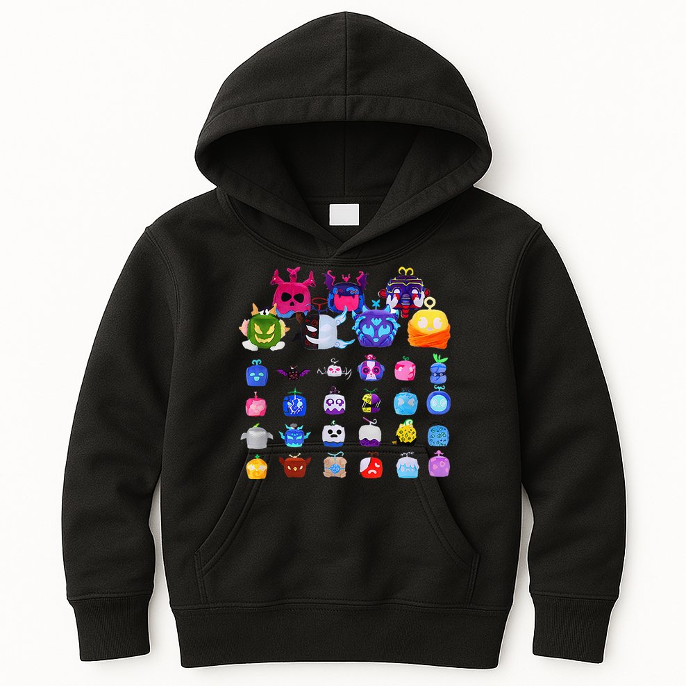 Game Blox Fruits Kids Hoodie