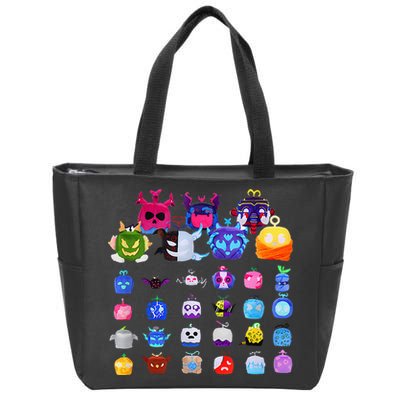 Game Blox Fruits Zip Tote Bag