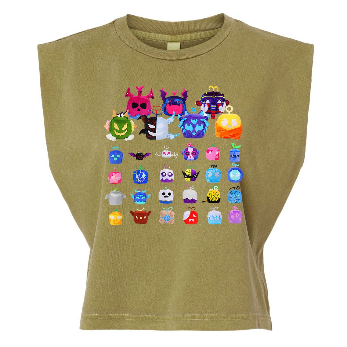 Game Blox Fruits Garment-Dyed Women's Muscle Tee