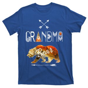 Grandma Bear Funny Gift Tribal Family Vacation And Camping Tee T-Shirt