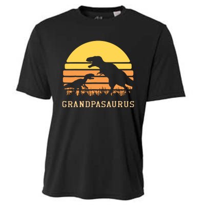 Grandpasaurus Best Grandpa Ever Grandparent Dino Lover Cooling Performance Crew T-Shirt