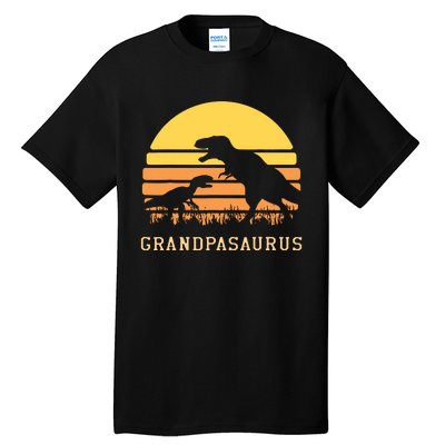 Grandpasaurus Best Grandpa Ever Grandparent Dino Lover Tall T-Shirt