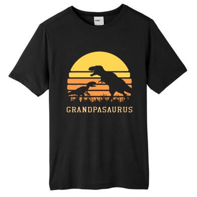 Grandpasaurus Best Grandpa Ever Grandparent Dino Lover Tall Fusion ChromaSoft Performance T-Shirt