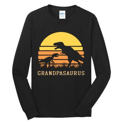 Grandpasaurus Best Grandpa Ever Grandparent Dino Lover Tall Long Sleeve T-Shirt