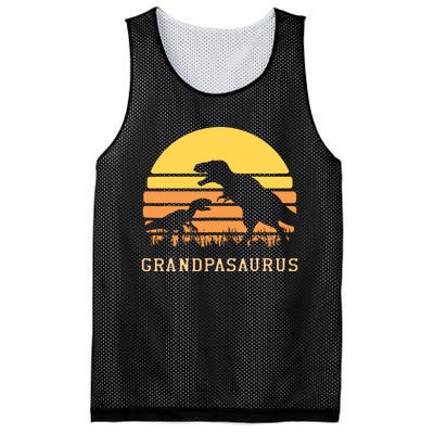 Grandpasaurus Best Grandpa Ever Grandparent Dino Lover Mesh Reversible Basketball Jersey Tank