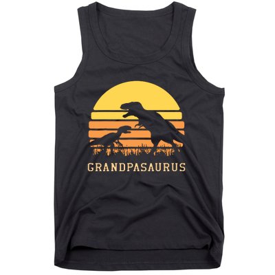 Grandpasaurus Best Grandpa Ever Grandparent Dino Lover Tank Top