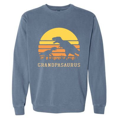 Grandpasaurus Best Grandpa Ever Grandparent Dino Lover Garment-Dyed Sweatshirt