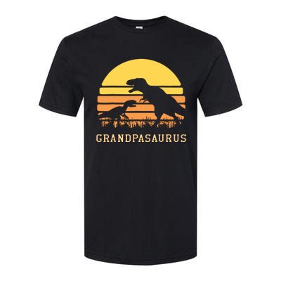 Grandpasaurus Best Grandpa Ever Grandparent Dino Lover Softstyle CVC T-Shirt