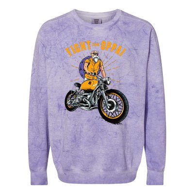 Grandpa Biker Colorblast Crewneck Sweatshirt