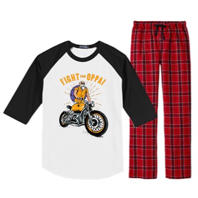 Grandpa Biker Raglan Sleeve Pajama Set