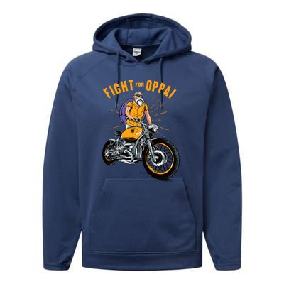 Grandpa Biker Performance Fleece Hoodie