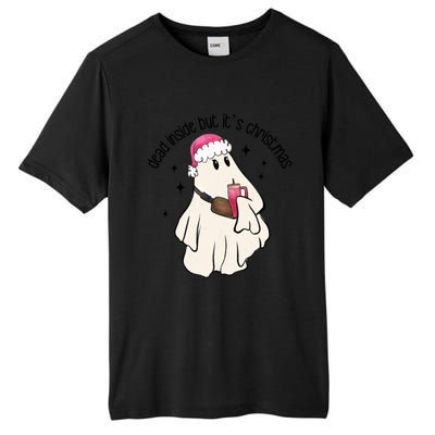 Groovy Boojee Ghost Dead Inside But Its Christmas Holiday Gift Tall Fusion ChromaSoft Performance T-Shirt