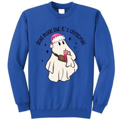 Groovy Boojee Ghost Dead Inside But Its Christmas Holiday Gift Sweatshirt