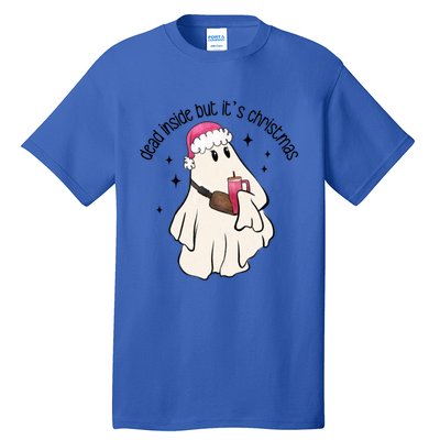 Groovy Boojee Ghost Dead Inside But Its Christmas Holiday Gift Tall T-Shirt