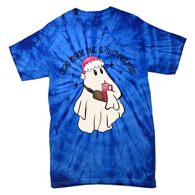 Groovy Boojee Ghost Dead Inside But Its Christmas Holiday Gift Tie-Dye T-Shirt