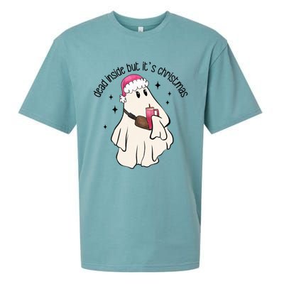 Groovy Boojee Ghost Dead Inside But Its Christmas Holiday Gift Sueded Cloud Jersey T-Shirt