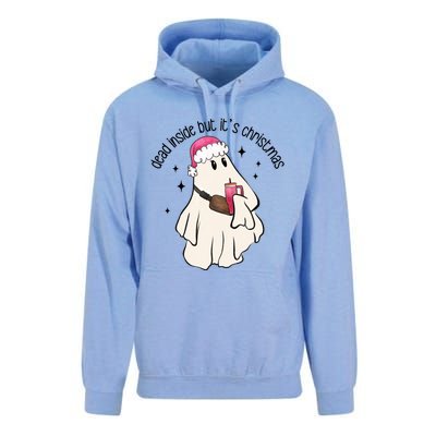 Groovy Boojee Ghost Dead Inside But Its Christmas Holiday Gift Unisex Surf Hoodie