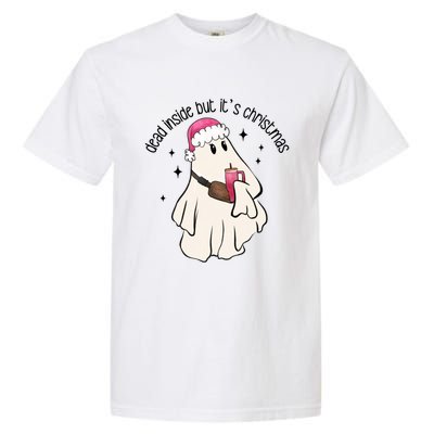 Groovy Boojee Ghost Dead Inside But Its Christmas Holiday Gift Garment-Dyed Heavyweight T-Shirt