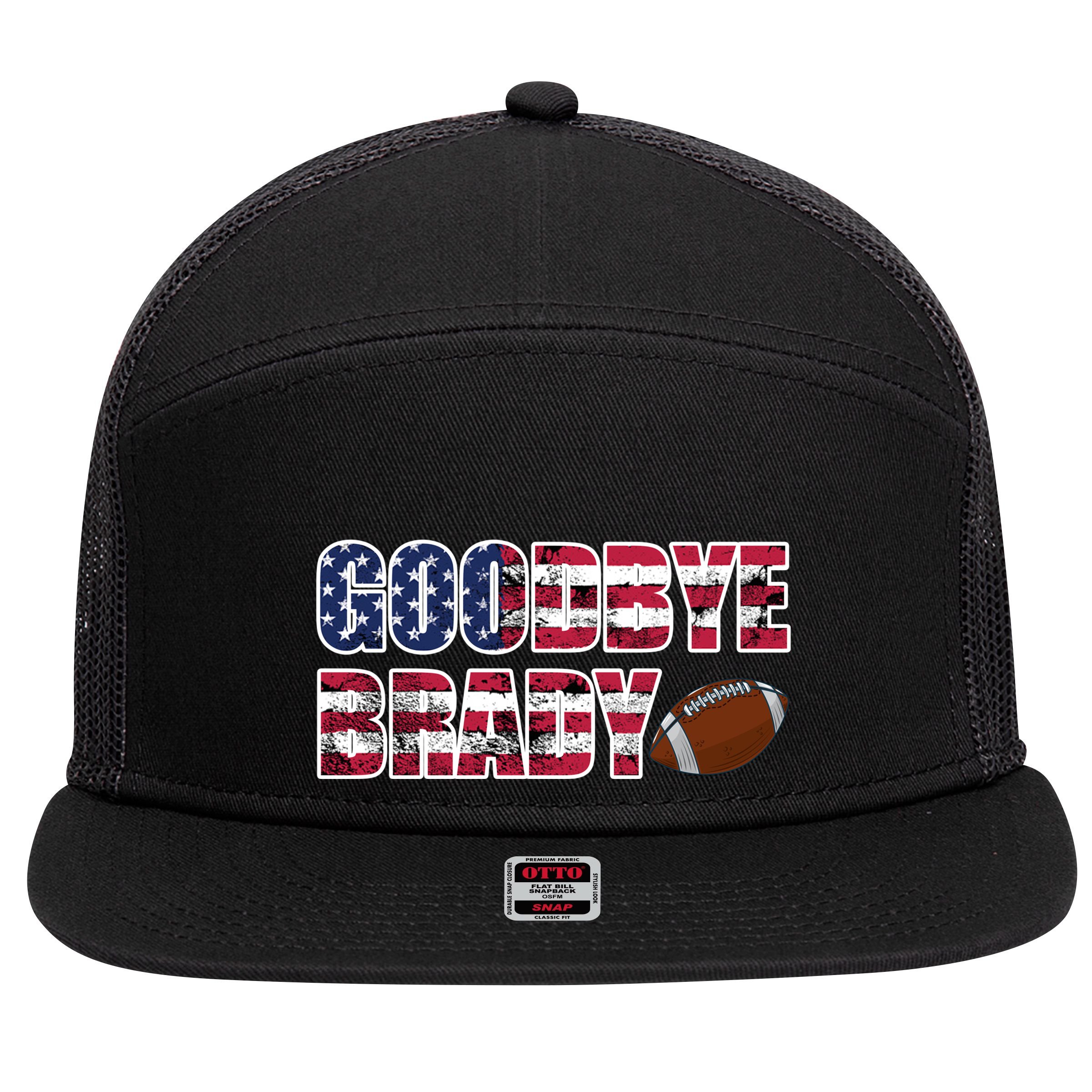 Goodbye Brady 7 Panel Mesh Trucker Snapback Hat