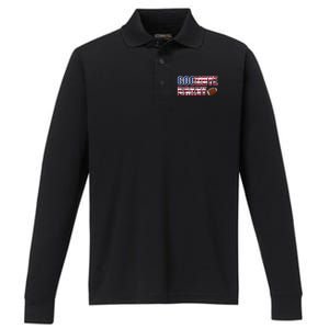 Goodbye Brady Performance Long Sleeve Polo