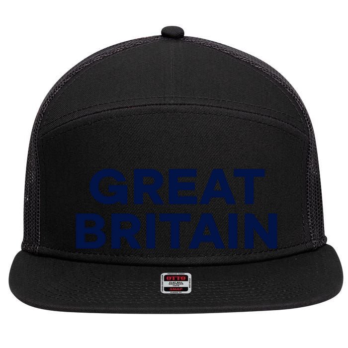 Great Britain 7 Panel Mesh Trucker Snapback Hat
