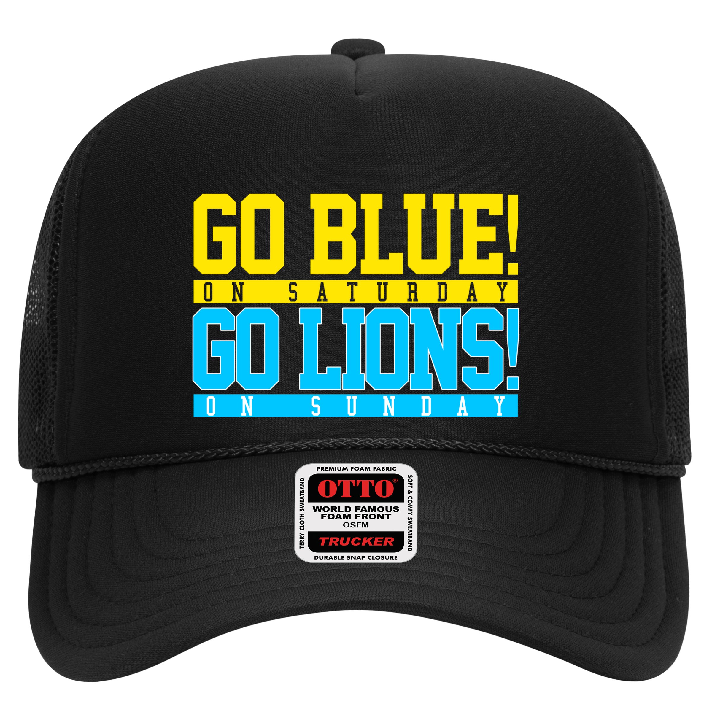 Go Blues Go Lions On Sunday Football Fan Hat