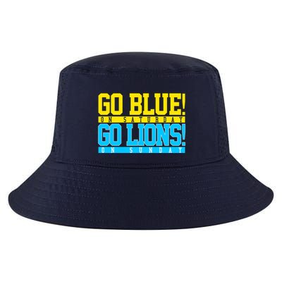 Go Blues Go Lions On Sunday Football Fan Cool Comfort Performance Bucket Hat