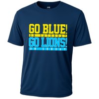 Go Blues Go Lions On Sunday Football Fan Cooling Performance Crew T-Shirt