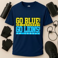 Go Blues Go Lions On Sunday Football Fan Cooling Performance Crew T-Shirt