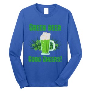 Green Beer Good Cheers Funny Gift St Patrick's Day Cute Gift Long Sleeve Shirt