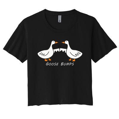 Goose Bumps Women's Crop Top Tee