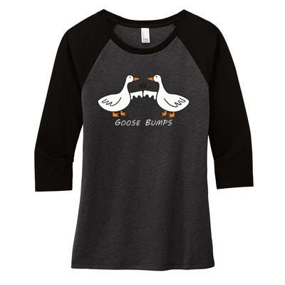 Goose Bumps Women's Tri-Blend 3/4-Sleeve Raglan Shirt