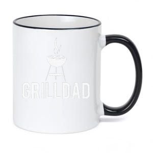 Grilldad Barbecue Grill Daddy Master BBQ Smoker Chef Dad 11oz Black Color Changing Mug